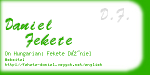 daniel fekete business card